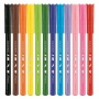Filctoll készlet, 2 mm, kimosható, MAPED Color`Peps Ocean, 12 különböző szín