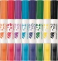 Filctoll készlet, 7,5 mm, kétvégű, MAPED Color`Peps Duo Stamp 8 különböző szín és minta