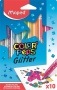 Filctoll készlet, 2,8 mm, csillámos, MAPED 'Color`Peps Glitter', 10 különböző szín