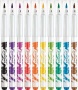 Filctoll készlet, kimosható, ecsetjellegű, MAPED Color ’Peps Brush, 10 különböző szín