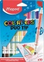 Filctoll készlet, MAPED 'Color`Peps Duo Tip', 10 különböző szín