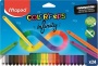 Színes ceruza készlet, háromszögletű, MAPED 'Color`Peps INFINITY', 24 különböző szín