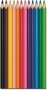 Színes ceruza készlet, háromszögletű, MAPED Color`Peps Strong, 12 különböző szín