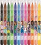 Filctoll készlet, 2,8 mm, kimosható, MAPED Barbie, 12 különböző szín