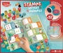 Nyomdázó készlet, foglalkoztató füzettel, MAPED CREATIV Stamps, betűk és állatok