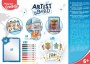 Kreatív készségfejlesztő tábla, átlátszó, törölhető, MAPED CREATIV, Artist Board, kalandos világ