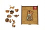 Puzzle, fa, A4, 90 darabos, PANTA PLAST 'Cat`s Family'