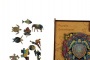 Puzzle, fa, A4, 100 darabos, PANTA PLAST Mandala Turtle