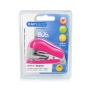 Tűzőgép, 24/6, 26/6, 12 lap, RAPESCO Bug Mini, pink