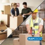 Csomagzáró gép, RAPESCO Germ-Savvy® 960, áttetsző csomagolószalaggal