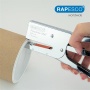 Tűzőgép, kézi, 24/8, 45 lap, fém, RAPESCO Porpoise ONE, króm