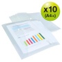 Irattartó tasak, A4+, PP, patentos, RAPESCO Eco, áttetsző