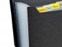 Harmonikamappa, A4, PP, 13 rekeszes, RAPESCO Eco GRS Recycled, matt fekete
