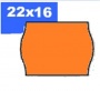 Árazószalag, 22x16 mm, BLITZ, narancs