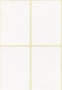 Etikett, 45x70 mm, 60 etikett/csomag
