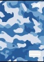 Füzet, tűzött, A4, kockás, 32 lap, COOL BY VICTORIA Camouflage, 87-32