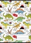 Füzet, tűzött, A5, vonalas, 32 lap, 1. osztály, COOL BY VICTORIA 'Dinosaurus world', '14-32'