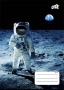 Füzet, tűzött, A5, kockás, 32 lap, COOL BY VICTORIA 'Man on the Moon ', '27-32'