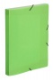 Gumis mappa, 30 mm, PP, A4, VIQUEL 'Coolbox', áttetsző zöld