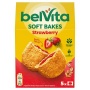 Keksz, 5x50 g, BELVITA 'Jó reggelt! Softy' epres töltelékkel