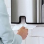 Kéztörlő adagoló, Interfold hajtogatás, H2 rendszer, Image Line, TORK Xpress Multifold, rozsdamentes