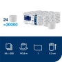 Toalettpapír, belsőmag nélküli, T7 rendszer, 1 rétegű, 13,1 cm átmérő, Universal, TORK OptiServe, fehér