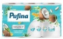 Toalettpapír, 4 rétegű, kistekercses, 6 tekercs, PUFINA 'Relaxing Coconut', kókusz illattal