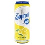 Alkoholmentes sör, 0,5 l, dobozos, SOPRONI '0.0%', citrom