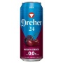 Alkoholmentes sör, 0,5 l, dobozos, DREHER '24', meggy-szeder