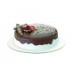 Sütemény-, torta-, szendvics kínáló tál, forgatható, üveg, 34 cm