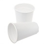 Műanyag pohár, 2,3 dl, 100 db, fehér