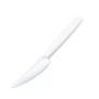 Kés, műanyag, többször használatos, 18 cm, 50 db, fehér