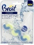 WC tisztító blokk, 2 fázisú, 45 g, 'Brait Hygiene and fresh', óceán
