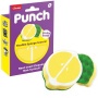 Súrolószivacs, rugalmas, VILEDA 'Punch Scrub `n` Flex', citrom