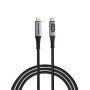 USB kábel, USB-C - USB-C, 1,2 m, 240W, teljesítménykijelzővel, VERBATIM
