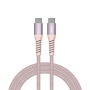 USB kábel, USB-C - USB-C, 1,2 m, 60W, mágneses, VERBATIM, rózsaszín