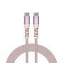USB kábel, USB-C - USB-C, 1,2 m, 100W, mágneses, VERBATIM, rózsaszín