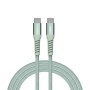 USB kábel, USB-C - USB-C, 1,2 m, 60W, mágneses, VERBATIM, zöld