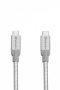 USB kábel, USB-C 3.1 - USB-C, 30 cm, VERBATIM, ezüst