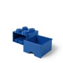 Tárolódoboz, fiókos, LEGO Brick, kék