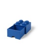Tárolódoboz, fiókos, LEGO 'Brick', kék