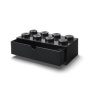Tárolódoboz íróasztalra, fiókos, LEGO Brick 4x2, fekete