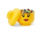 Tárolódoboz, fej, nagy, LEGO, Girl