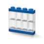 Gyűjtődoboz, minifiguráknak, 8 rekesz, LEGO, kék