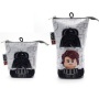 Tolltartó, cipzáras, pop-up, LEGO 'Star Wars Darth Vader/Anakin', szürke-fekete-mintás