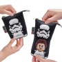 Tolltartó, cipzáras, pop-up, LEGO Star Wars Stormtrooper/Han Solo, fekete-mintás