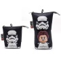 Tolltartó, cipzáras, pop-up, LEGO 'Star Wars Stormtrooper/Han Solo', fekete-mintás