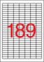 Apli etikett címke | 25,4x10 mm | felülcímkézéshez (tökéletes fedés) | 3780 etikett/csomag