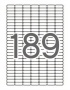 Apli etikett címke | univerzális | kerekített sarkú | 25,4x10 mm | 1890 etikett/csomag