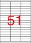 Apli etikett címke | univerzális | 70x16,9 mm | 5100 etikett/csomag